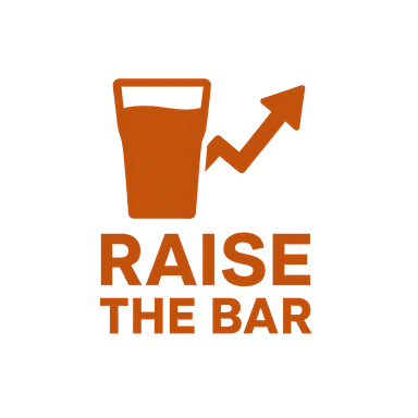 Raise The Bar — orange upward-trend logo, UK hospitality compliance platform